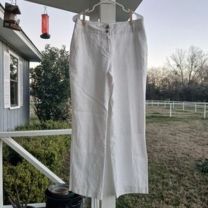 White Straight Leg Pants